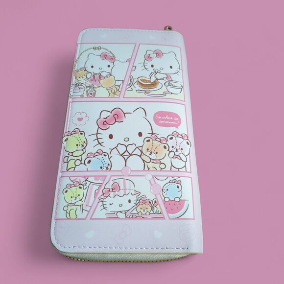 Hello Kitty Clutch Wallet Zippered  New  Card Holder,Phone.Unbranded - Picture 1 of 5